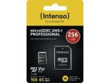 Flash ( флаш памет ) 256GB Intenso microSDXC UHS-I Professional (black, U3, Class 10), 3433492 Флашка ( флаш памет ) Intenso microSDXC UHS-I Professional (black, U3, Class 10), 3433492