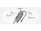Cudy UH606 6-in-1 USB-C Hub with Gigabit Ethernet Port снимка №3 Cudy UH606 6-in-1 USB-C Hub with Gigabit Ethernet Port снимка №3