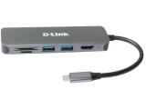 D-LINK 6-in-1 USB-C Hub with HDMI/Card Reader/Power Delivery DUB-2327 снимка №2 D-LINK 6-in-1 USB-C Hub with HDMI/Card Reader/Power Delivery DUB-2327 снимка №2