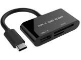 Описание и цена на Card Reader Gembird  Compact USB Type C SDXC Combo Cardreader black, UHB-CR3-02
