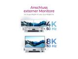 ICY BOX Hub 4-Port USB 3.2 IB-Hub801-TB4 Thunderbolt 4Type-C, IB-HUB801-TB4  снимка №2