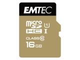 Флаш памет Emtec Gold + microSDHC UHS-I U1 with Adapter, ECMSDM16GHC10GP. Цена и спецификации. Флаш памет Emtec Gold + microSDHC UHS-I U1 with Adapter, ECMSDM16GHC10GP. Цена и спецификации.