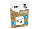 160GB Emtec Gold + microSDHC UHS-I U1 with Adapter, ECMSDM16GHC10GP снимка №2 Emtec Gold + microSDHC UHS-I U1 with Adapter, ECMSDM16GHC10GP 160GB снимка №2