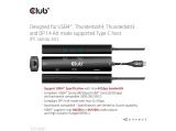 Club 3D CSV-1599 USB‑C 10Gbps 6‑in‑1 Hub HDMI 8K60Hz/4K120Hz USB‑A×2 RJ45 2.5G USB‑C×2 PD100W  снимка №3