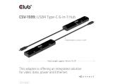 Club 3D CSV-1599 USB‑C 10Gbps 6‑in‑1 Hub HDMI 8K60Hz/4K120Hz USB‑A×2 RJ45 2.5G USB‑C×2 PD100W  снимка №4