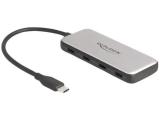 Флаш памет DeLock USB 10 Gbps USB Type-C Hub with 4x USB Type-C Female, 64261. Цена и спецификации.