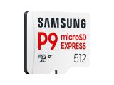 Samsung P9 Express microSDXC, 800 MB/s, UHS-I 90 MB/s U3, V30, A1 SFSAMMD512GMKT0 512GB снимка №3