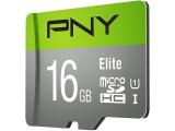 Описание и цена на Memory Card PNY 16GB Elite MicroSDHC 85MB/s +Adapter, P-SDU16GU185GW-GE