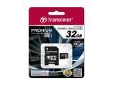 Flash ( флаш памет ) 32GB Transcend Premium MicroSDHC U1 Cl 10 45MB/s +Adapter TS32GUSDU1 Флашка ( флаш памет ) Transcend Premium MicroSDHC U1 Cl 10 45MB/s +Adapter TS32GUSDU1