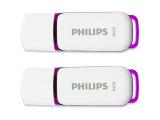 Флаш памет Philips Snow Edition Magic Purple, 2-Pack, FM64FD70D/00. Цена и спецификации.