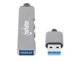 Manhattan 4Port USB-A Hub 3x480Mbit/s 1xGbit/s USB-A connector, 168427 снимка №2 Manhattan 4Port USB-A Hub 3x480Mbit/s 1xGbit/s USB-A connector, 168427 снимка №2