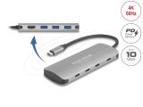 Флаш памет DeLock 7 Port USB 10 Gbps Hub and 4K HDMI output with USB Type-C connection and PD 3.0 90W, 64323. Цена и спецификации. Флаш памет DeLock 7 Port USB 10 Gbps Hub and 4K HDMI output with USB Type-C connection and PD 3.0 90W, 64323. Цена и спецификации.