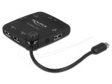 DeLock Micro USB OTG Card Reader + 3 port USB Hub, 65529 снимка №2 DeLock Micro USB OTG Card Reader + 3 port USB Hub, 65529 снимка №2
