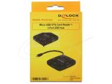 DeLock Micro USB OTG Card Reader + 3 port USB Hub, 65529 снимка №4 DeLock Micro USB OTG Card Reader + 3 port USB Hub, 65529 снимка №4