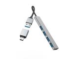Hama USB хъб, 4 порта, USB 3.2 Gen 1, 5 Gbit/s, ултратънък, вкл. USB-C адаптер, 200141 снимка №3 Hama USB хъб, 4 порта, USB 3.2 Gen 1, 5 Gbit/s, ултратънък, вкл. USB-C адаптер, 200141 снимка №3