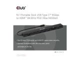 Club 3D USB-C 10in1 HUB >HDMI/3xUSB-C/3xUSB/LAN 8K30Hz PD140W retail, CSV-2550 снимка №6 Club 3D USB-C 10in1 HUB >HDMI/3xUSB-C/3xUSB/LAN 8K30Hz PD140W retail, CSV-2550 снимка №6