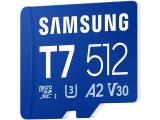 512GB Samsung T7 microSDXC UHS-I Card 512GB U3, V30, A2 MB-MB512T/WW снимка №2 Samsung T7 microSDXC UHS-I Card 512GB U3, V30, A2 MB-MB512T/WW 512GB снимка №2