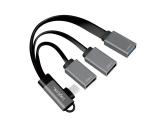 Флаш памет LogiLink USB 3.2 Gen1 Hub, USB-C/M (90°) to 3x USB-A/F, alu, black/grey, 0.15 m . Цена и спецификации. Флаш памет LogiLink USB 3.2 Gen1 Hub, USB-C/M (90°) to 3x USB-A/F, alu, black/grey, 0.15 m . Цена и спецификации.