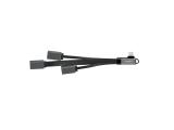 LogiLink USB 3.2 Gen1 Hub, USB-C/M (90°) to 3x USB-A/F, alu, black/grey, 0.15 m снимка №2 LogiLink USB 3.2 Gen1 Hub, USB-C/M (90°) to 3x USB-A/F, alu, black/grey, 0.15 m снимка №2