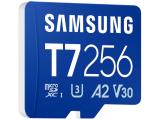256GB Samsung T7 microSD Card microSDXC UHS-I Card U3, V30, A2 MB-MB256T/WW снимка №2 Samsung T7 microSD Card microSDXC UHS-I Card U3, V30, A2 MB-MB256T/WW 256GB снимка №2