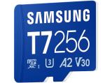 256GB Samsung T7 microSD Card microSDXC UHS-I Card U3, V30, A2 MB-MB256T/WW снимка №3 Samsung T7 microSD Card microSDXC UHS-I Card U3, V30, A2 MB-MB256T/WW 256GB снимка №3
