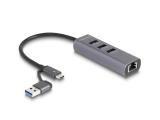 Флаш памет DeLock 3 Port USB 5 Gbps Hub + Gigabit LAN with USB Type-C, 64282. Цена и спецификации. Флаш памет DeLock 3 Port USB 5 Gbps Hub + Gigabit LAN with USB Type-C, 64282. Цена и спецификации.