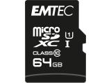Флаш памет Emtec microSDXC UHS-I U1 Elite Gold + Adapter, ECMSDM64GXC10GP. Цена и спецификации. Флаш памет Emtec microSDXC UHS-I U1 Elite Gold + Adapter, ECMSDM64GXC10GP. Цена и спецификации.