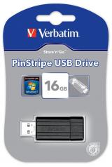 16GB Verbatim Store’n’ go Pin Stripe Black снимка №4 Verbatim Store’n’ go Pin Stripe Black 16GB снимка №4