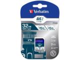 Описание и цена на Memory Card Verbatim 32GB SDHC Class 10