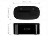 Orico Storage - HDD/SSD Dock - 2.5 and 3.5 inch USB3.0 6218US3-EU-BK-PRO аксесоари докинг станция снимка №2 Orico Storage - HDD/SSD Dock - 2.5 and 3.5 inch USB3.0 6218US3-EU-BK-PRO аксесоари докинг станция снимка №2