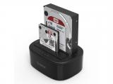 Orico Storage - HDD/SSD Dock - 2 BAY Clone 2.5/3.5 USB3.0 6228US3-C-EU-BK аксесоари докинг станция снимка №2