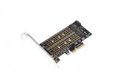 Makki M2 SSD NVMe+SATA (M-key+B-key) to PCI Express 3.0 4x adapter аксесоари преходник/адаптер за монтаж снимка №2