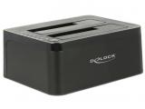 Описание и цена на докинг станция  DeLock USB 3.0 Dual Docking Station for 2 x SATA HDD / SSD with Clone Function