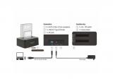 DeLock USB 3.0 Dual Docking Station for 2 x SATA HDD / SSD with Clone Function аксесоари докинг станция снимка №2 DeLock USB 3.0 Dual Docking Station for 2 x SATA HDD / SSD with Clone Function аксесоари докинг станция снимка №2