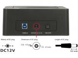DeLock USB 3.0 Dual Docking Station for 2 x SATA HDD / SSD with Clone Function аксесоари докинг станция снимка №3