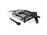 DeLock 5.25 Mobile Rack for 1 x 2.5 + 1 x 3.5 SATA HDD + 2 x USB 3.0 ports аксесоари преходник/адаптер за монтаж снимка №3