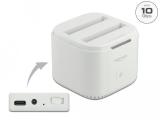 Описание и цена на докинг станция  DeLock Станция USB-C, За 2 x 2.5 SATA HDD / SSD, Клониране