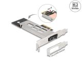 DeLock Mobile Rack PCI Express Card for 1 x M.2 NMVe SSD Low Profile  аксесоари преходник/адаптер за монтаж снимка №4