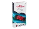 Kingston Dual Portable SSD, Black/Red, SPSD/1TB твърд диск външен снимка №4 Kingston Dual Portable SSD, Black/Red, SPSD/1TB твърд диск външен снимка №4
