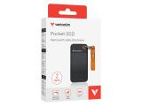 Verbatim Pocket SSD black-orange, 32197 твърд диск външен снимка №2 Verbatim Pocket SSD black-orange, 32197 твърд диск външен снимка №2