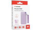 Verbatim Pocket SSD including two sleeves white & purple, 32322 твърд диск външен снимка №4 Verbatim Pocket SSD including two sleeves white & purple, 32322 твърд диск външен снимка №4