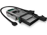 ICY BOX interchangeable frame, 1x 2.5+1x 3.5 SATA/SAS to 2xSATA ,for 5,25 slot аксесоари преходник/адаптер за монтаж снимка №2