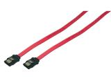 Описание и цена на кабел LogiLink SATA cable 0.50m 6GBs Red, CS0001