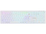 Canyon keyboard HKB-W11 UK/US RGB CNS-HBTK11W White Bluetooth безжична мултимедийна снимка №2 Canyon keyboard HKB-W11 UK/US RGB CNS-HBTK11W White Bluetooth безжична мултимедийна снимка №2