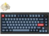 Keychron V1 MAX QMK 75% Carbon Black Yellow Switches Bluetooth or USB безжична  мултимедийна  снимка №3