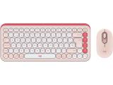 Logitech POP Icon Combo Rose & Off White US International (Qwerty) 920-013142 Bluetooth безжична  мултимедийна  комплект с мишка  снимка №2