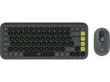 Logitech POP Icon Combo Graphite & Green US International (Qwerty) 920-013140 Bluetooth безжична  мултимедийна  комплект с мишка  снимка №2