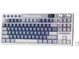 ROYAL KLUDGE RK M87 Ocean Blue Gaming Keyboard Cream Bluetooth or USB безжична  мултимедийна  снимка №2