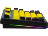 LORGAR KBP70TKLW Wireless TKL Mechanical Gaming Keyboard Pro Black/yellow USB безжична  мултимедийна  снимка №4