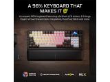 CORSAIR VANGUARD 96 Mechanical Gaming Keyboard, CORSAIR MLX Plasma Black CH-91E921E-NA USB мултимедийна  снимка №2